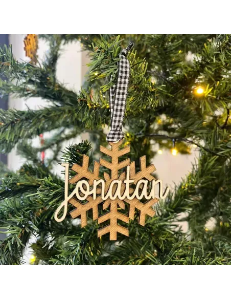 Bola navideña copo de nieve