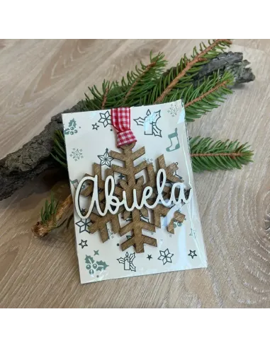 Bola navideña copo de nieve