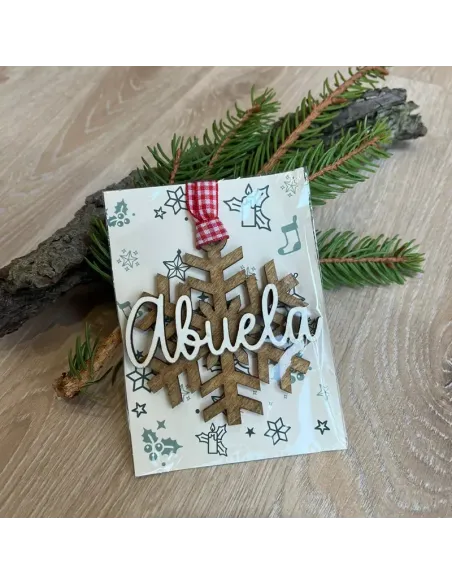 Bola navideña copo de nieve