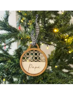 Bola navideña ratán 2