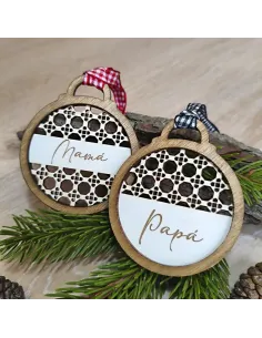 Bola navideña ratán