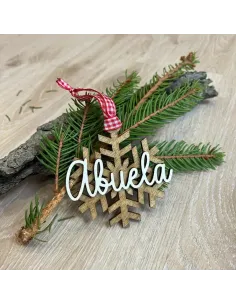 Bola navideña copo de nieve