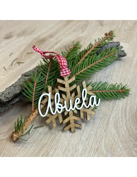 Bola navideña copo de nieve